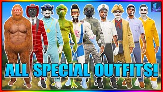 HOW TO UNLOCK ALL 10 SPECIAL OUTFITS IN GTA 5 ONLINE! (GTA 5 Rare Outfits Guide)