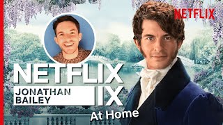 Jonathan Bailey's Extremely Charming Bridgerton Interview | Netflix IX video