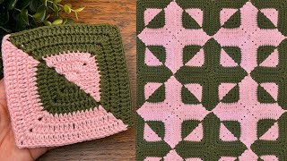 Crochet Square blanket Pattern-very easy for beginners 