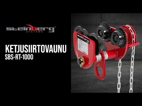 video - Ketjusiirtovaunu - 1 000 kg - laippaleveys 77 - 133 mm