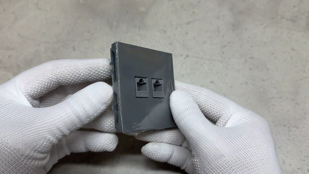 Розетка комп’ютерна подвійна, механізм сірий Soft ER152PC-G ARDERO (без рамки) 80775