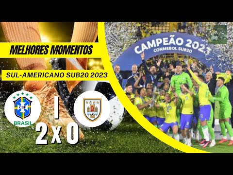 Brasil 2 x 0 Uruguai | Melhores Momentos | Sul Americano Sub 20 | 2023