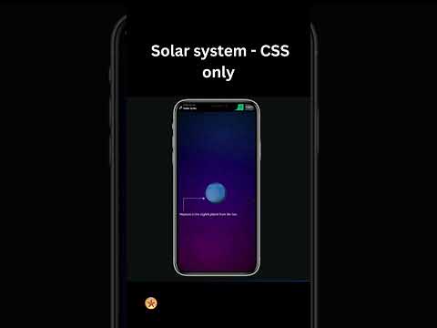Amazing Solar System in Pure CSS 