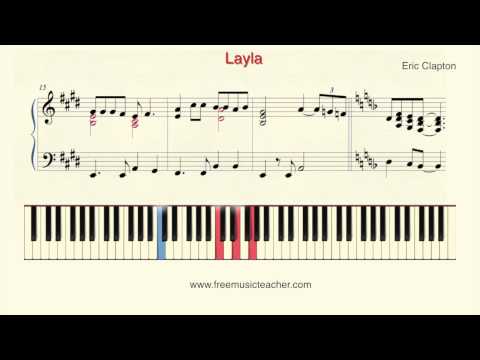 How To Play Piano: Eric Clapton "Layla" Piano Tutorial by Ramin Yousefi