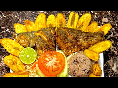 Pescado frito con tajadas 🎣🐠🍌😋 | Antojitos Ktrachos y mas