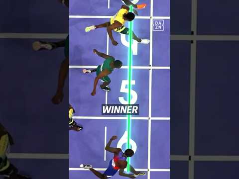 We all saw Kishane Thompson’s foot over the line before Noah Lyles, so how did he still win gold? 🤔