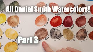 Swatching ALL Daniel Smith Watercolors Part 3