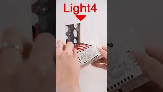 INSTALLATION|MOES Smart 4 Gang WiFi Switch with No Neutral Wire|How to install a capacitor#moes