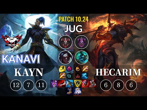 JDG Kanavi Kayn vs Hecarim Jungle - KR Patch 10.24