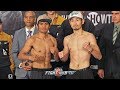 MARLON TAPALES VS. RYOSUKE IWASA - FULL WEIGH IN AND FACE OFF