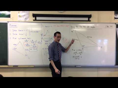 Using the Sine Rule to Find Angles (1 of 3: Basic Example)