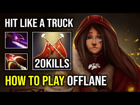 How to Offlane LC in 7.33 with First Item Vanguard Super Tank Carry EZ Duel Hunting Dota 2