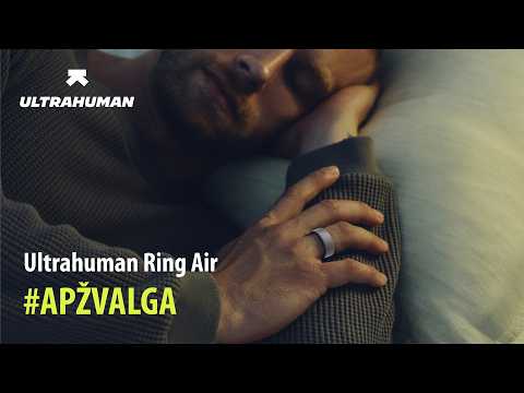 Ultrahuman Ring Air Išmanusis žiedas, Titano spalvos, 9 dydžio video
