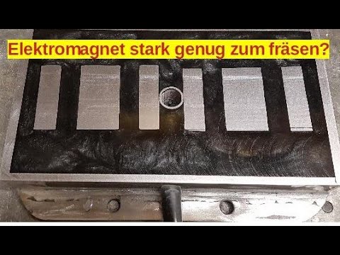 Elektromagnet aus Mikrowellentrafo | Electromagnet from microwave transformer