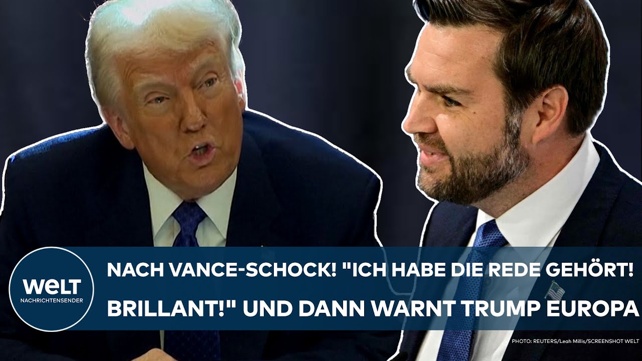 MÜNCHEN: Nach Vance-Schock! "Ich habe die Rede gehört! Brillant!" Und dann warnt Donald Trump Europa