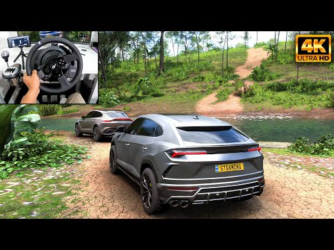 Lamborghini Urus & Aston Martin DBX | OFFROAD CONVOY | Forza Horizon 5| Thrustmaster T300RS gameplay