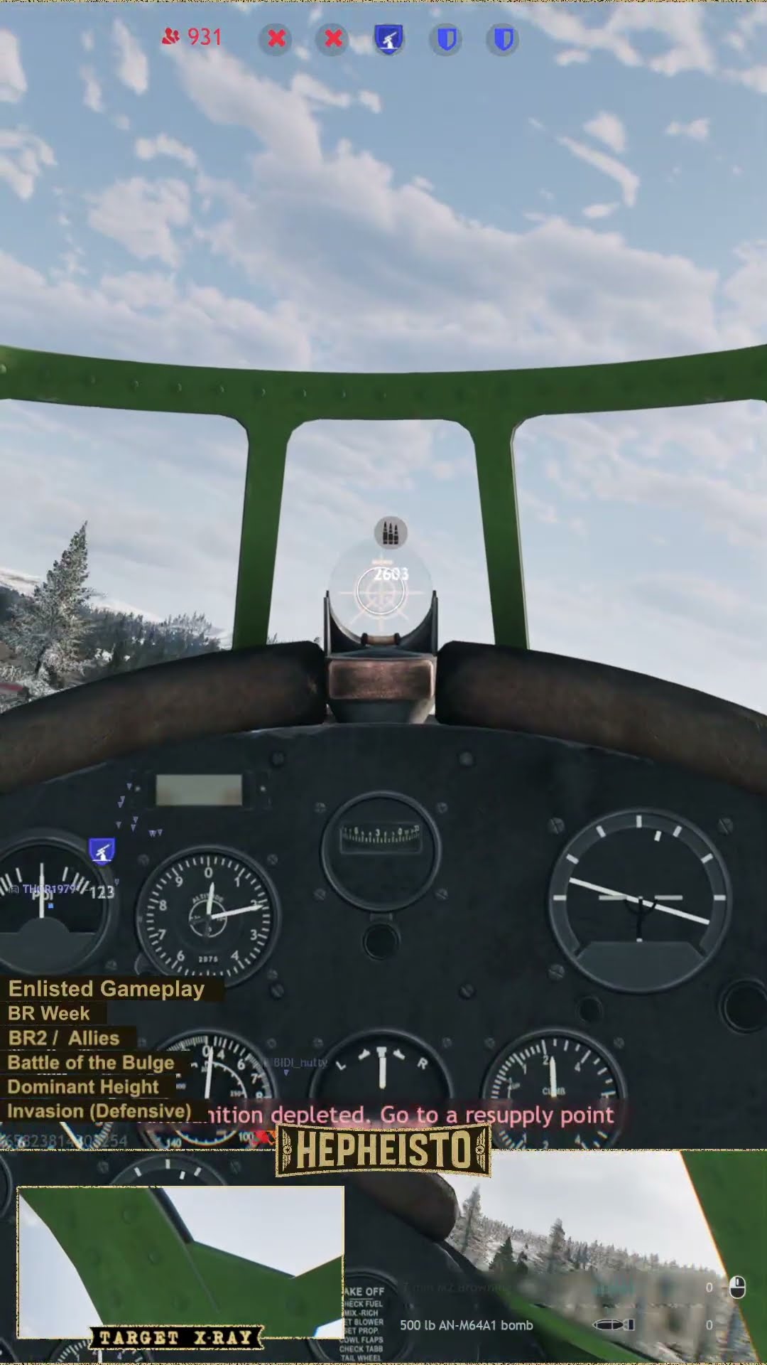 Pilot of AP-1 Plane eliminates Panzer II C and many Infantry with 500 lb Bomb