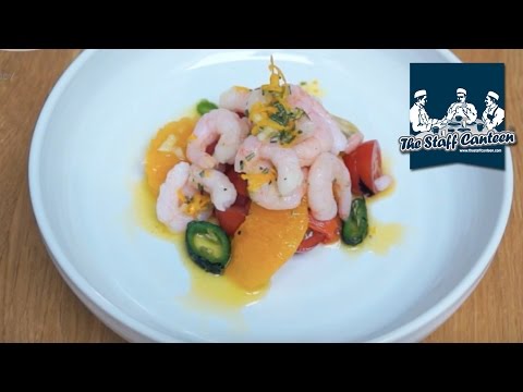 Prawn and Mediterranean inspired salad recipe