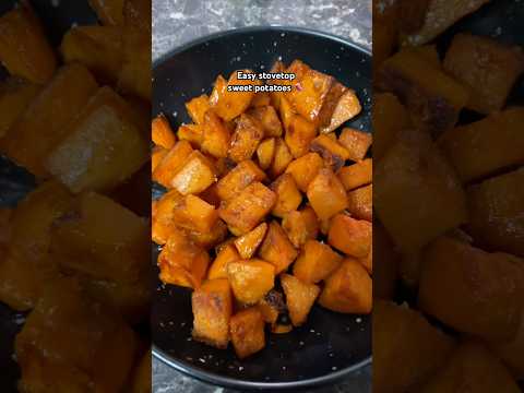 Simple stove top sweet potato recipe- ready in 15 minutes.