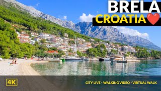 Brela ❤️ Croatia Makarska Riviera Walking Tour 2023