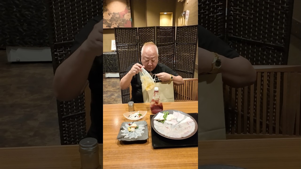 調味料の持込み〜😱💦マヨネーズもケチャップも持込み禁止やがなぁ〜😤 #てっちり #ふぐ料理 #焼きふぐ #とらふぐ #心斎橋 #心斎橋グルメ #大阪 #大阪グルメ #ふぐ