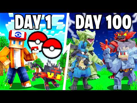 I Spent 100 DAYS as a DOUBLE BATTLER in Pokémon Minecraft Vs my Rival! (Duos Cobblemon)