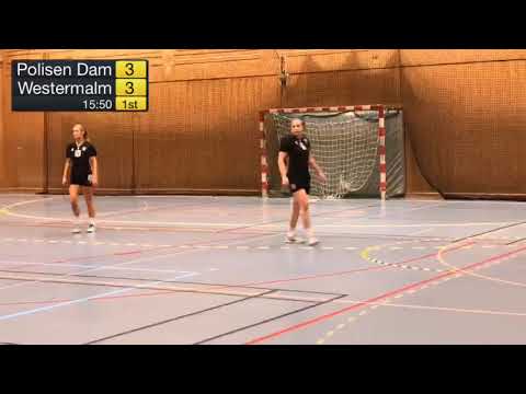 Polisen Dam vs Westermalm 1:a halvlek 2018-10-28