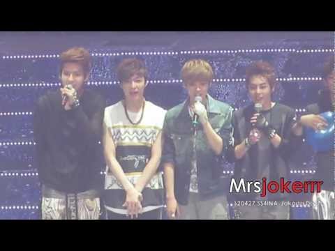 [Fancam] 120427 SS4INA Day 1 EXO M -Talk Ending