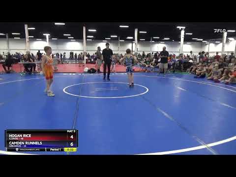 77 Lbs Round 1 (16 Team) - Hogan Rice, Illinois Vs Camden Runnels, Arkansas 1a9a