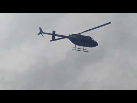 Helicóptero Decolando no Barrosão e passando em casa de Trairi CE (Bell 505 Jet Ranger X) 🚁