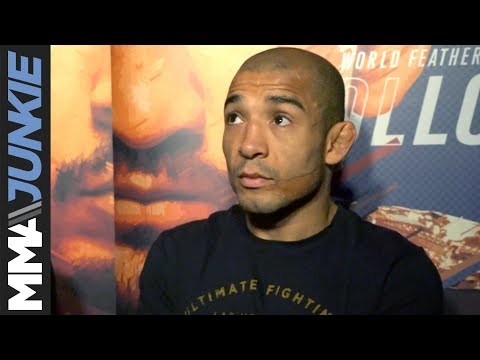 Jose Aldo full media scrum ahead of UFC 218