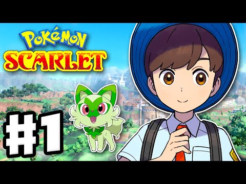 Pokemon Scarlet and Violet - Gameplay Walkthrough Part 1 - Sprigatito Starter! Koraidon Legendary!