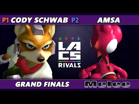 LACS Rivals GRAND FINALS - Cody Schwab (Fox) Vs. aMSa (Yoshi) Smash Melee - SSBM