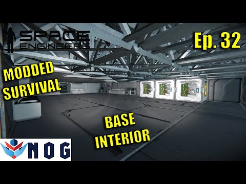 Lets Play Space Engineers Modded Survival Ep32 | Kitchen & Restaurant Area