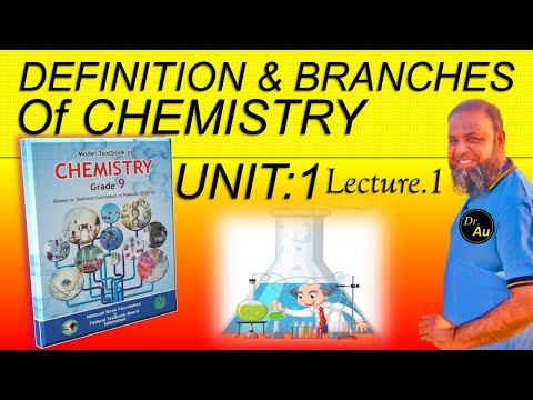 Definition and Branches of Chemistry | Class 9th | Ch#1 | Federal Board | New Course | Urdu / Hindi
