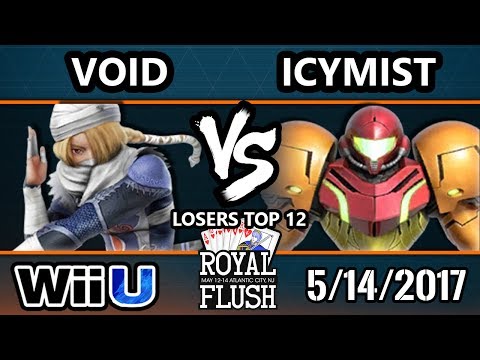 Royal Flush SSB4 - CLG | VoiD (Sheik, Fox) Vs. UnF | IcyMist (Samus) Smash 4 Losers Top 12