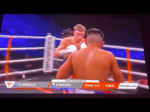 KINSELLA VS NARVAEZ 2nd round SUPER FEATHERWEIGHT