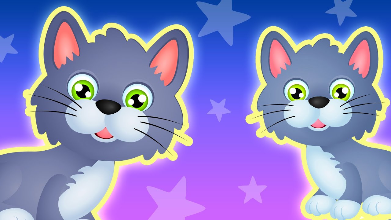 Kotki Dwa - Kołysanki dla Dzieci + tekst (karaoke) - polskie