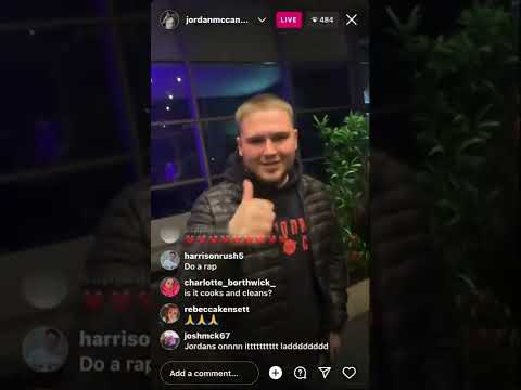 Jordan Mccann, Insta Live with Gino bonazzi  in Nottingham