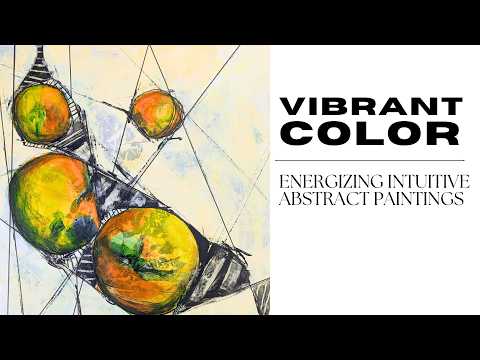 Energizing Intuitive Abstract Painting Demo with VIBRANT Colors!