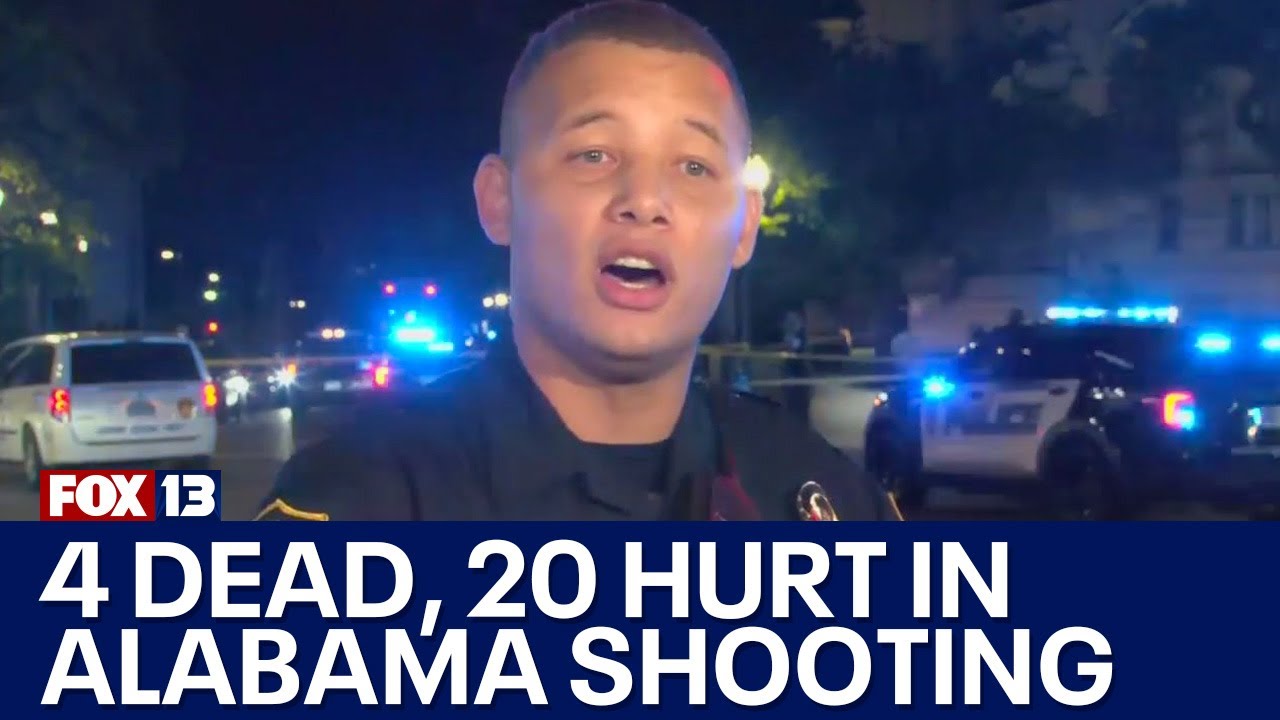 4 killed, 20 hurt in Alabama mass shooting