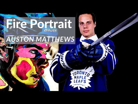 Thumbnail of Auston Matthews || Toronto Maple Leafs || Fire Painting