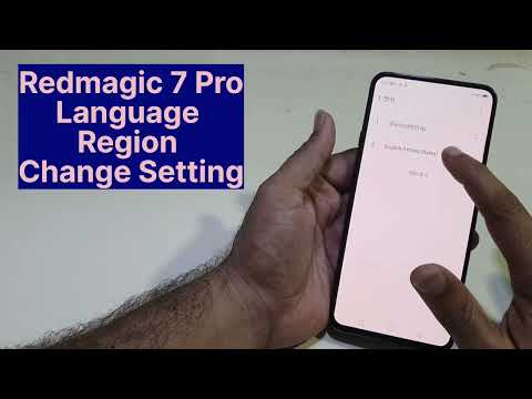 Red Magic 7 Pro Language And Region Change Settings