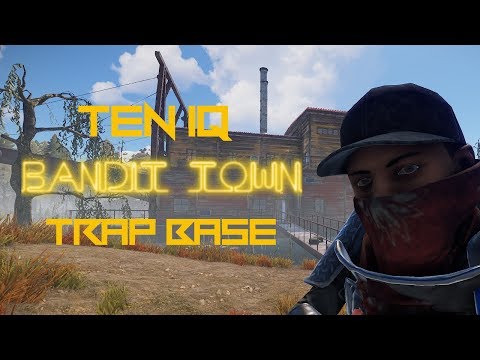 10 IQ Bandit camp trap base! (No BP's) - Rust