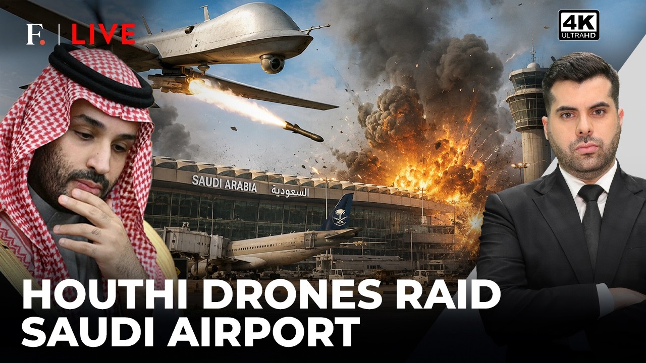Houthi War Expands: Saudi Airport Targeted, Indian Ship Attacked | Firstpost Live | 4K