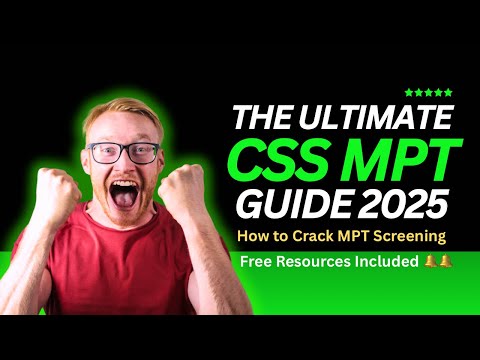 Crack CSS 2025 MPT in 2 Months | Complete Roadmap + FREE Resources | The CSS Guide