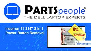 Dell Inspiron 11-3147 2-In-1 (P20T001) Power Button How-To Video Tutorial