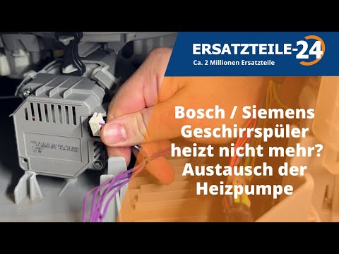 Bosch / Siemens Geschirrspüler heizt nicht mehr? Fehlercode E09 ? Austausch der Heizpumpe