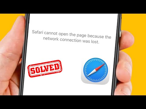 How to Fix Safari Cannot Open the Page Because The Network Connection Was Lost | iPhone
