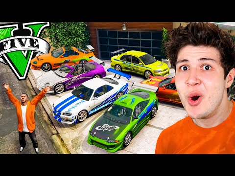 ROBANDO COCHES de RÁPIDOS y FURIOSOS en GTA 5! 🏎️🔥 (Mods)
